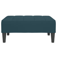 Thumbnail for Schlafsofa 2-Sitzer mit Hocker Blau Samt