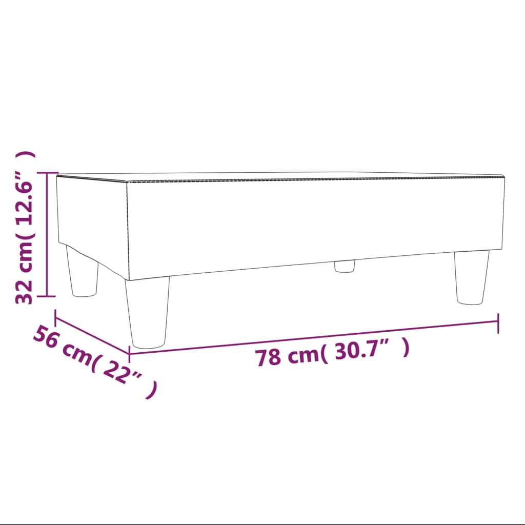 Schlafsofa 2-Sitzer mit Fußhocker Creme Samt