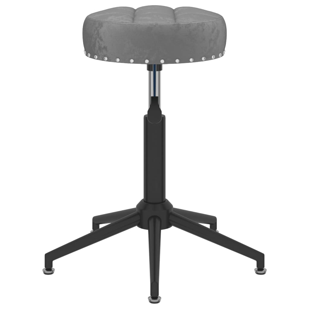 Esszimmerstühle 4 Stk. Drehbar Dunkelgrau Samt