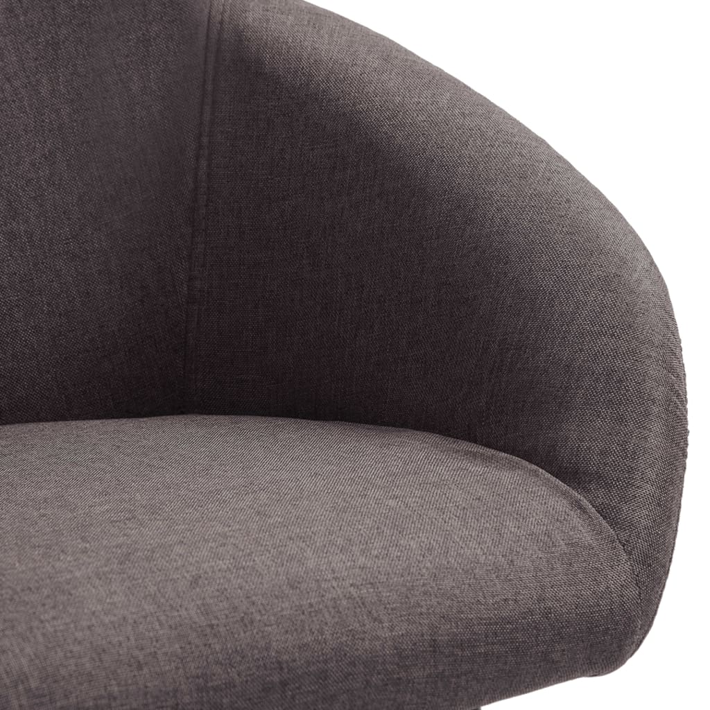 Esszimmerstühle 4 Stk. Drehbar Taupe Stoff
