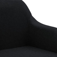 Thumbnail for Esszimmerstühle 4 Stk. Drehbar Schwarz Stoff