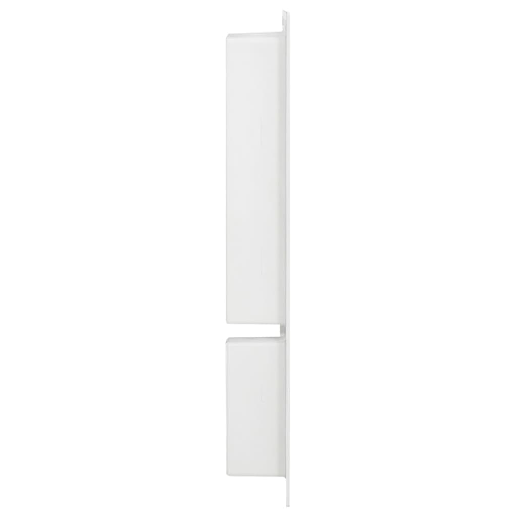 Duschnische mit 2 Fächern Hochglanz-Weiß 41x69x9 cm
