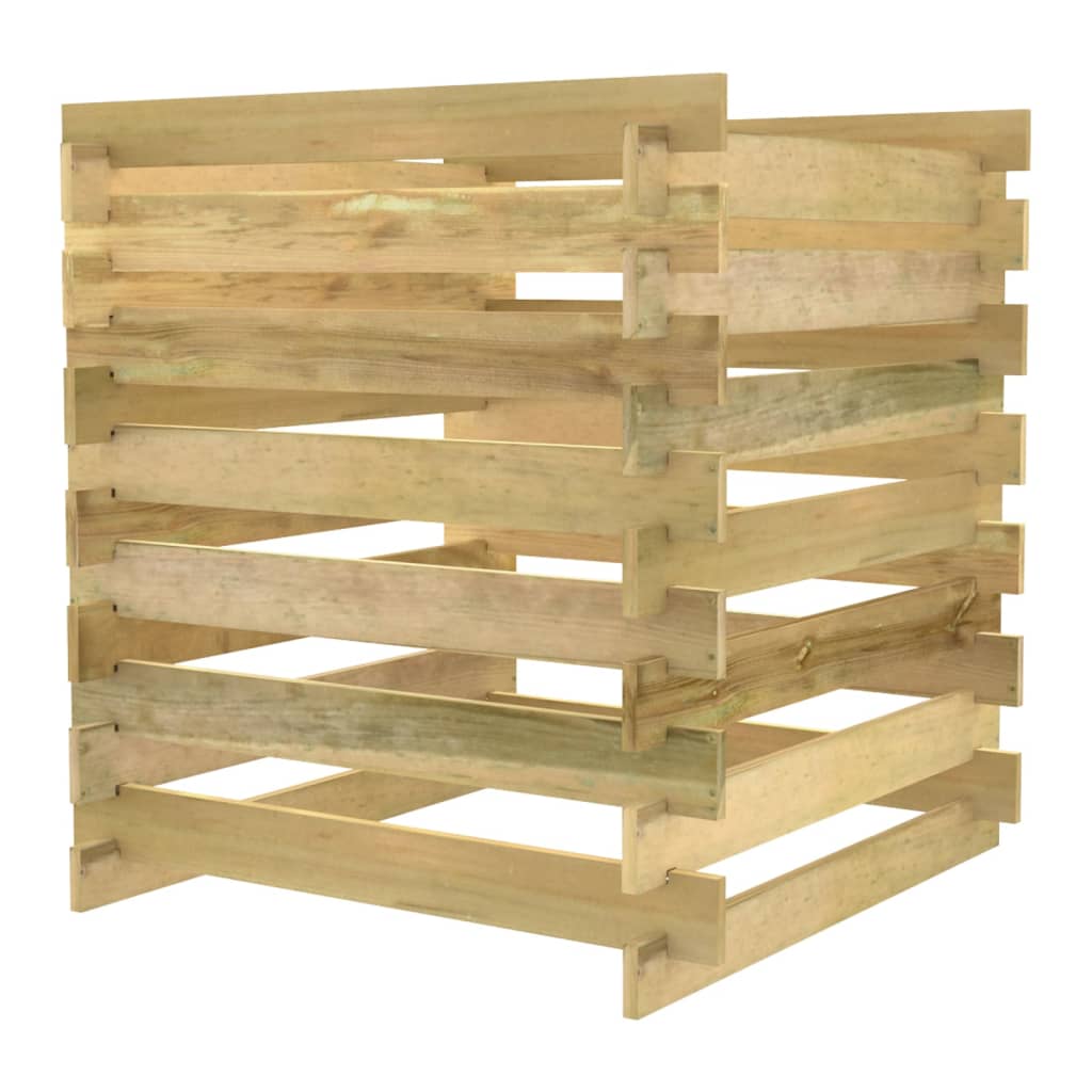 Lattenrost-Komposter 90x90x90 cm Imprägniertes Kiefernholz