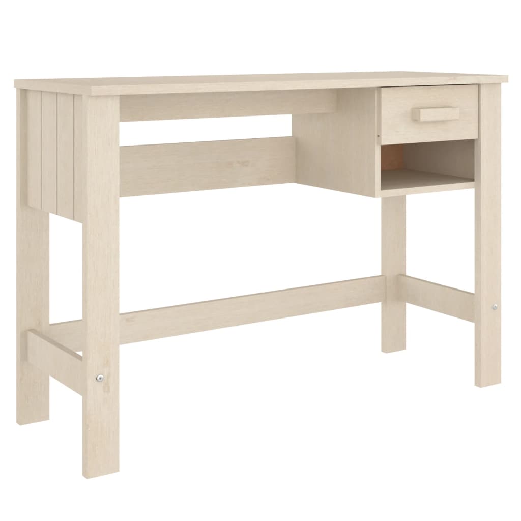 Schreibtisch Honigbraun 110x40x75 cm Massivholz Kiefer