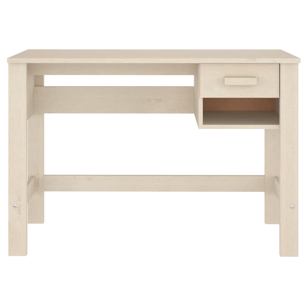 Schreibtisch Honigbraun 110x40x75 cm Massivholz Kiefer