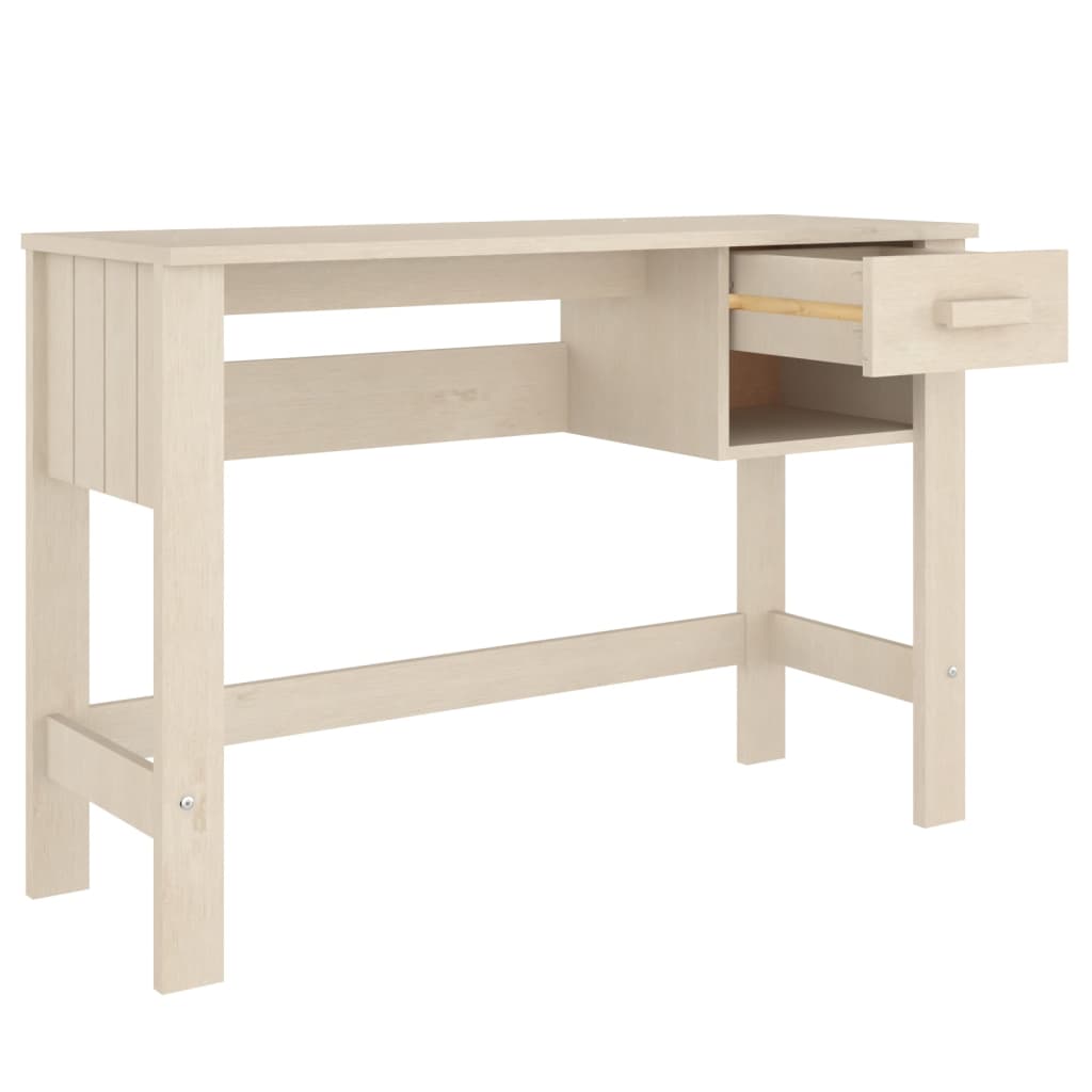 Schreibtisch Honigbraun 110x40x75 cm Massivholz Kiefer
