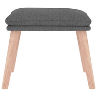 Thumbnail for Fußhocker Hellgrau 45x29,5x35 cm Stoff