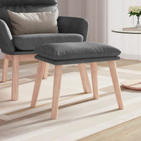 Thumbnail for Fußhocker Hellgrau 45x29,5x35 cm Stoff