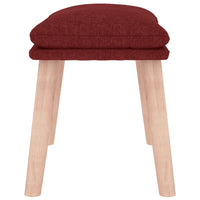 Thumbnail for Fußhocker Weinrot 45x29,5x35 cm Stoff