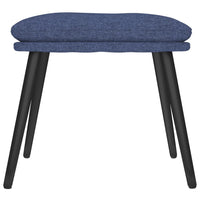 Thumbnail for Fußhocker Blau 45x29,5x35 cm Stoff