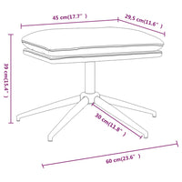 Thumbnail for Fußhocker Dunkelgrau 60x60x35 cm Stoff