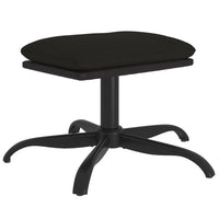 Thumbnail for Fußhocker Schwarz 60x60x36 cm Stoff und Kunstleder