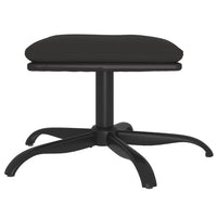 Thumbnail for Fußhocker Schwarz 60x60x36 cm Stoff und Kunstleder