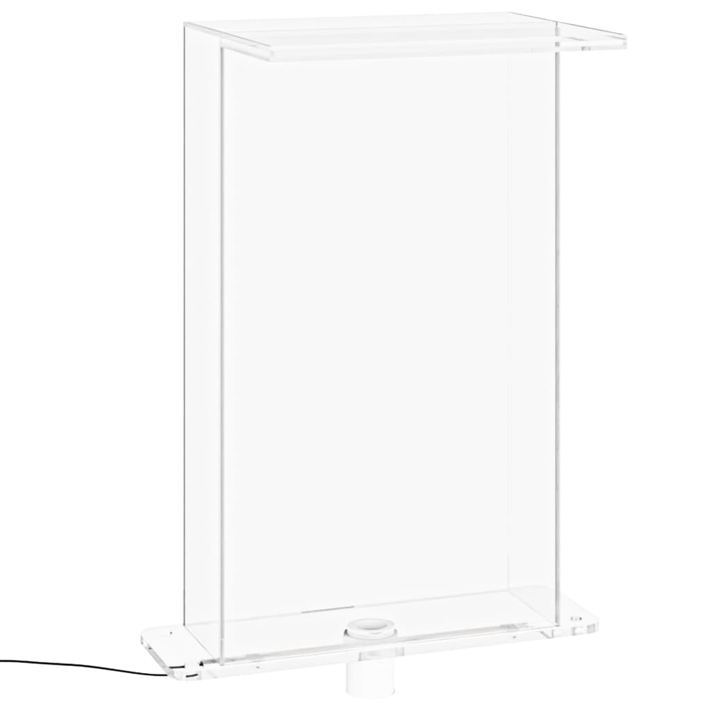 Wasserfall-Element mit RGB-LEDs und Anschluss-Set Acryl 51 cm