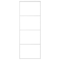 Thumbnail for Schiebetür ESG-Glas und Aluminium 76x205 cm Weiß