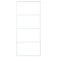 Thumbnail for Schiebetür ESG-Glas und Aluminium 90x205 cm Weiß