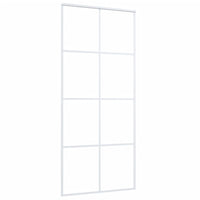 Thumbnail for Schiebetür ESG-Glas und Aluminium 90x205 cm Weiß