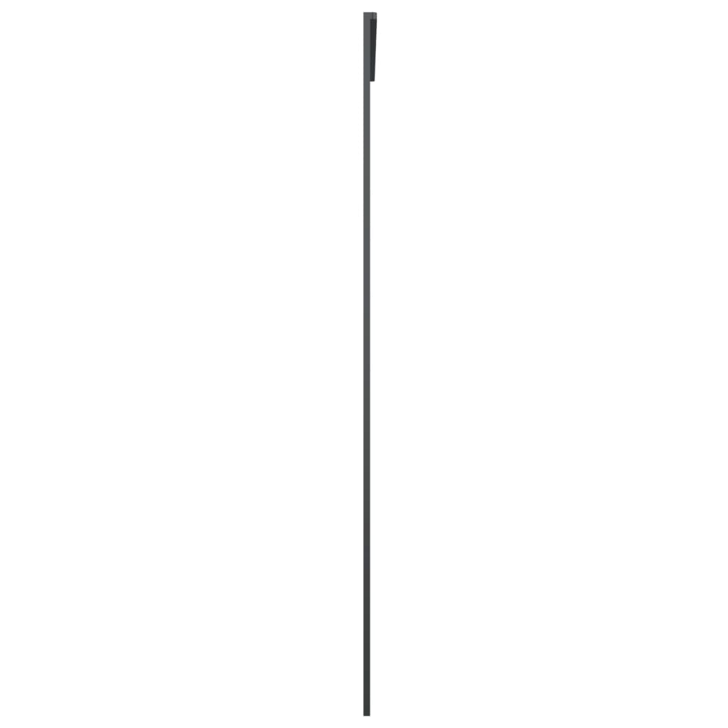 Schiebetür Schwarz 102,5x205 cm ESG Glas und Aluminium
