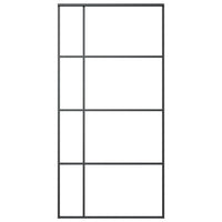 Thumbnail for Schiebetür ESG Glas und Aluminium mattiert 102,5x205 cm Schwarz