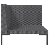 Thumbnail for Gartensofa mit Kissen Halbrundes Poly Rattan