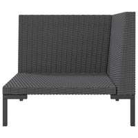 Thumbnail for Gartensofa mit Kissen Halbrundes Poly Rattan