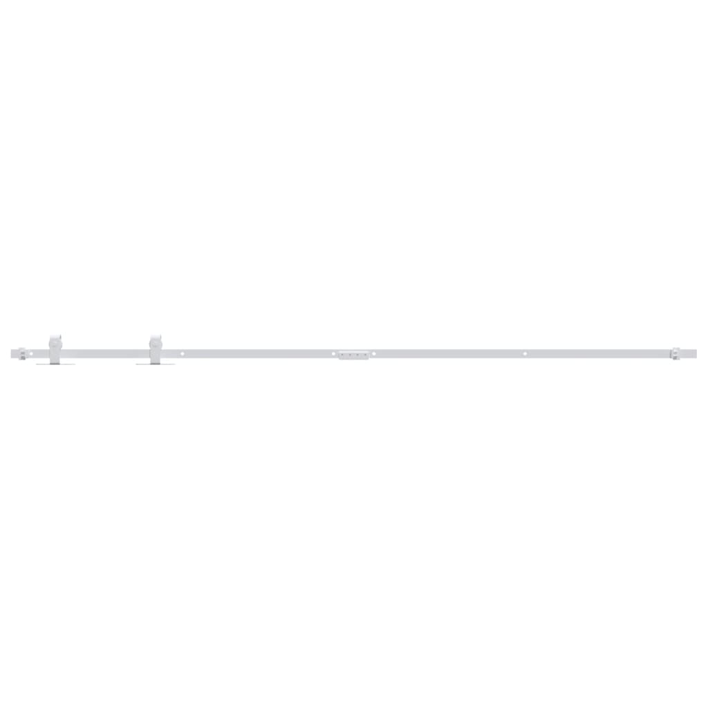 Schiebetürbeschlag für Möbel Kohlenstoffstahl Weiß 183 cm