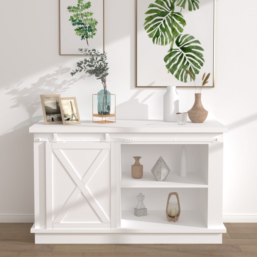 Schiebetürbeschlag für Möbel Kohlenstoffstahl Weiß 152 cm