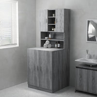 Thumbnail for Waschmaschinenschrank Grau Sonoma 71x71,5x91,5 cm