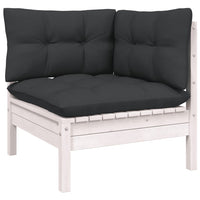 Thumbnail for 7-tlg. Garten-Lounge-Set mit Kissen Kiefer Massivholz