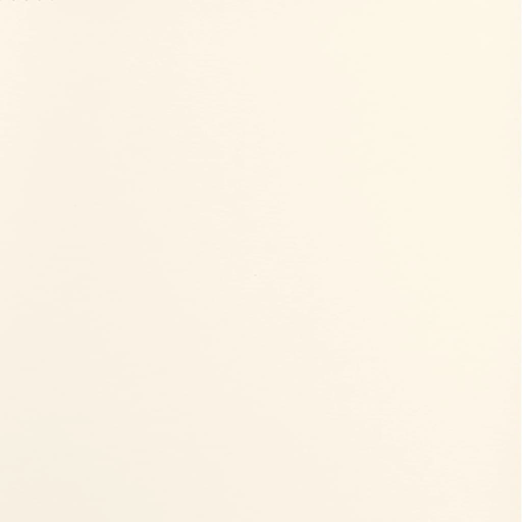 Ohrensessel mit Liegefunktion Creme Kunstleder