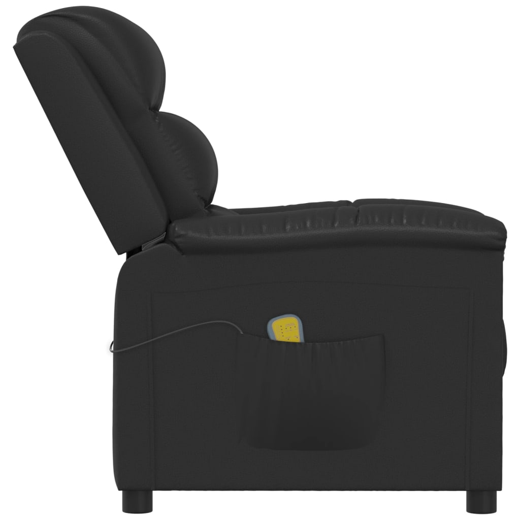 Massagesessel Schwarz Kunstleder