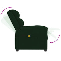 Thumbnail for Massagesessel Dunkelgrün Samt