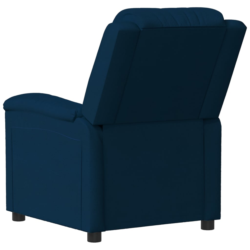Massagesessel Blau Samt