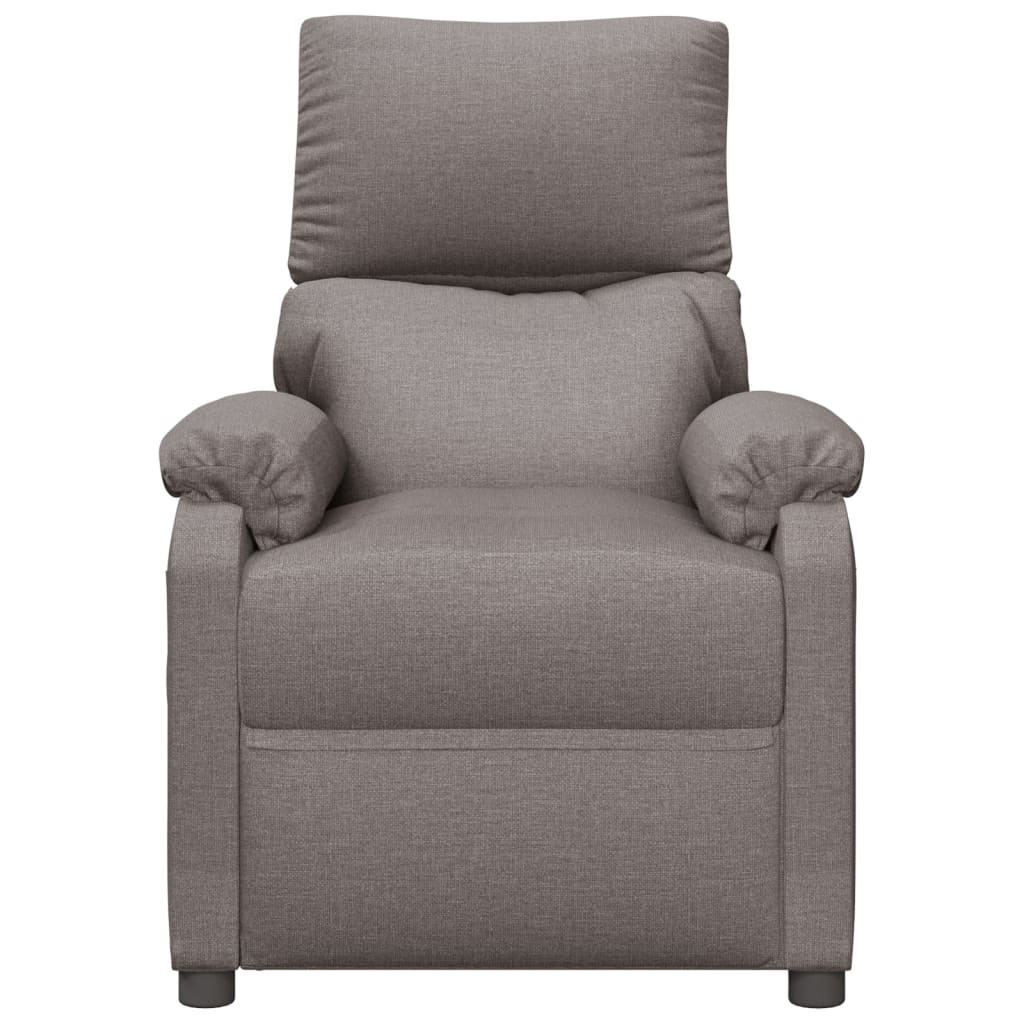 Massagesessel Taupe Stoff