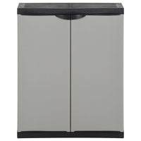 Thumbnail for Mülltonnenbox Grau und Schwarz 68x40x85 cm PP
