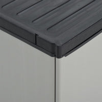 Thumbnail for Mülltonnenbox Grau und Schwarz 68x40x85 cm PP