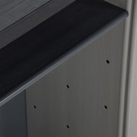 Thumbnail for Mülltonnenbox Grau und Schwarz 68x40x85 cm PP