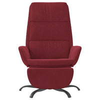 Thumbnail for Relaxsessel mit Fußstütze Weinrot Samt