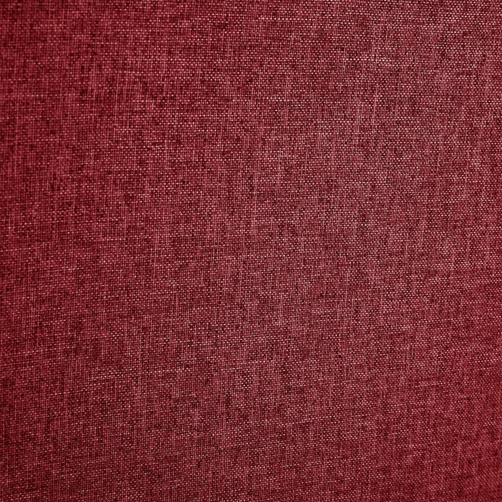 Massagesessel Elektrisch Weinrot Stoff