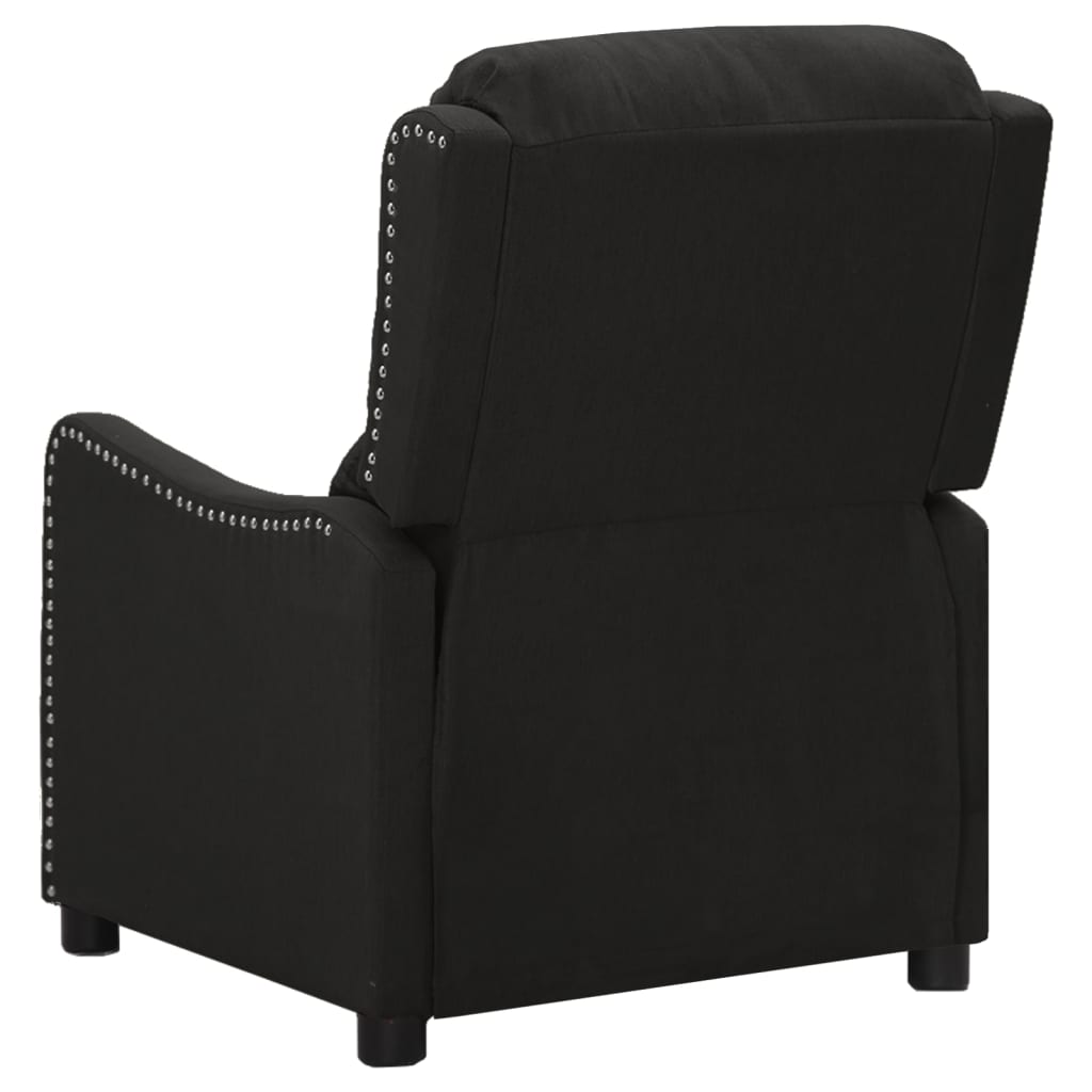 Massagesessel Elektrisch Schwarz Stoff