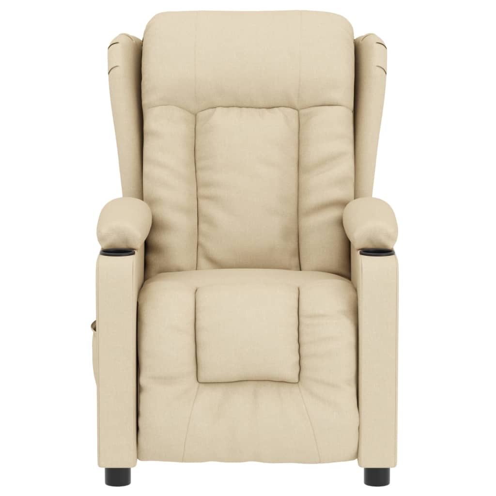 Massagesessel Elektrisch Creme Stoff