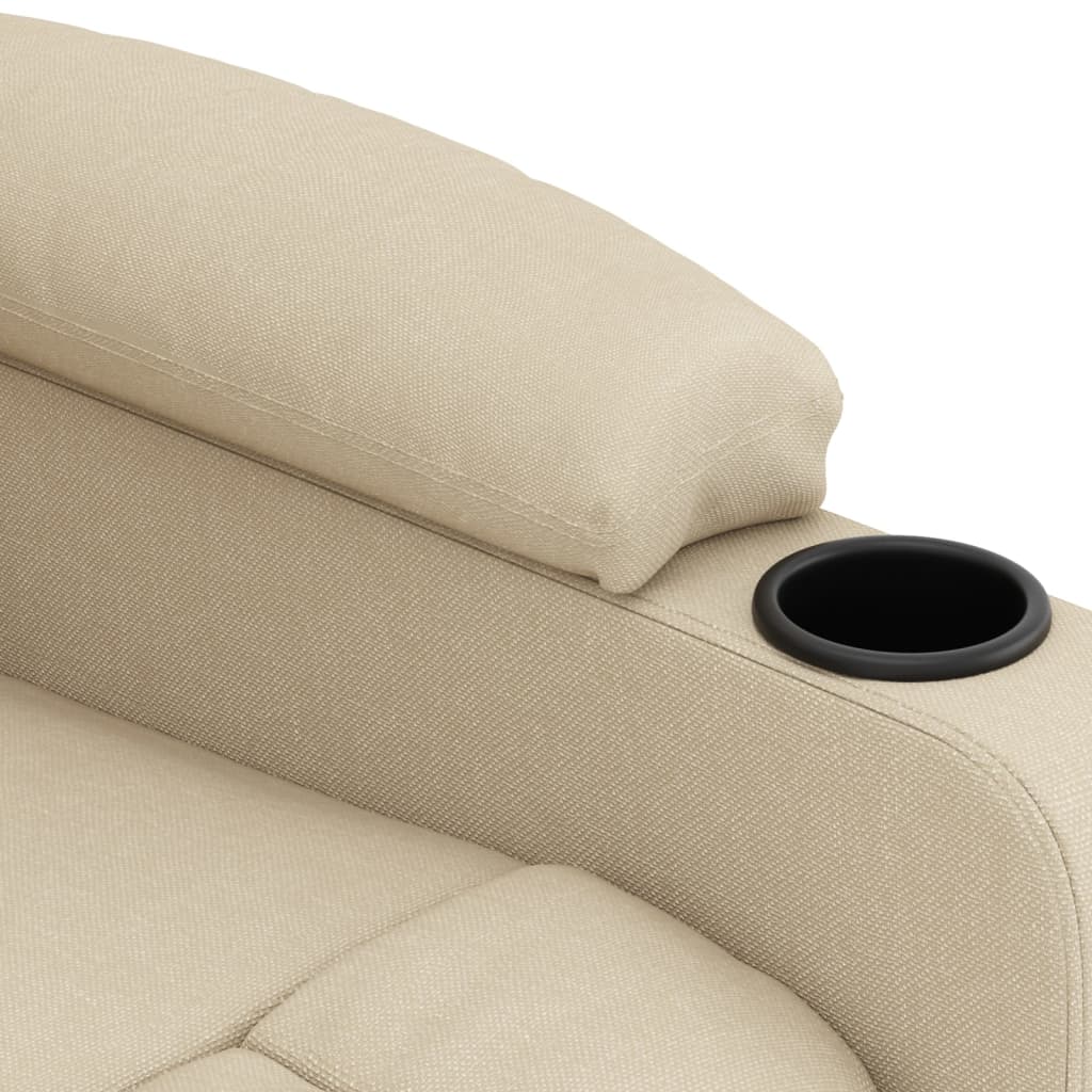 Massagesessel Elektrisch Creme Stoff