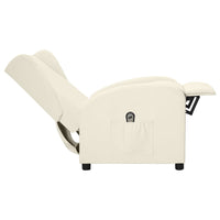 Thumbnail for Ohrensessel mit Liegefunktion Elektrisch Creme Kunstleder