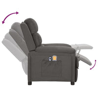 Thumbnail for Massagesessel Elektrisch Dunkelgrau Stoff