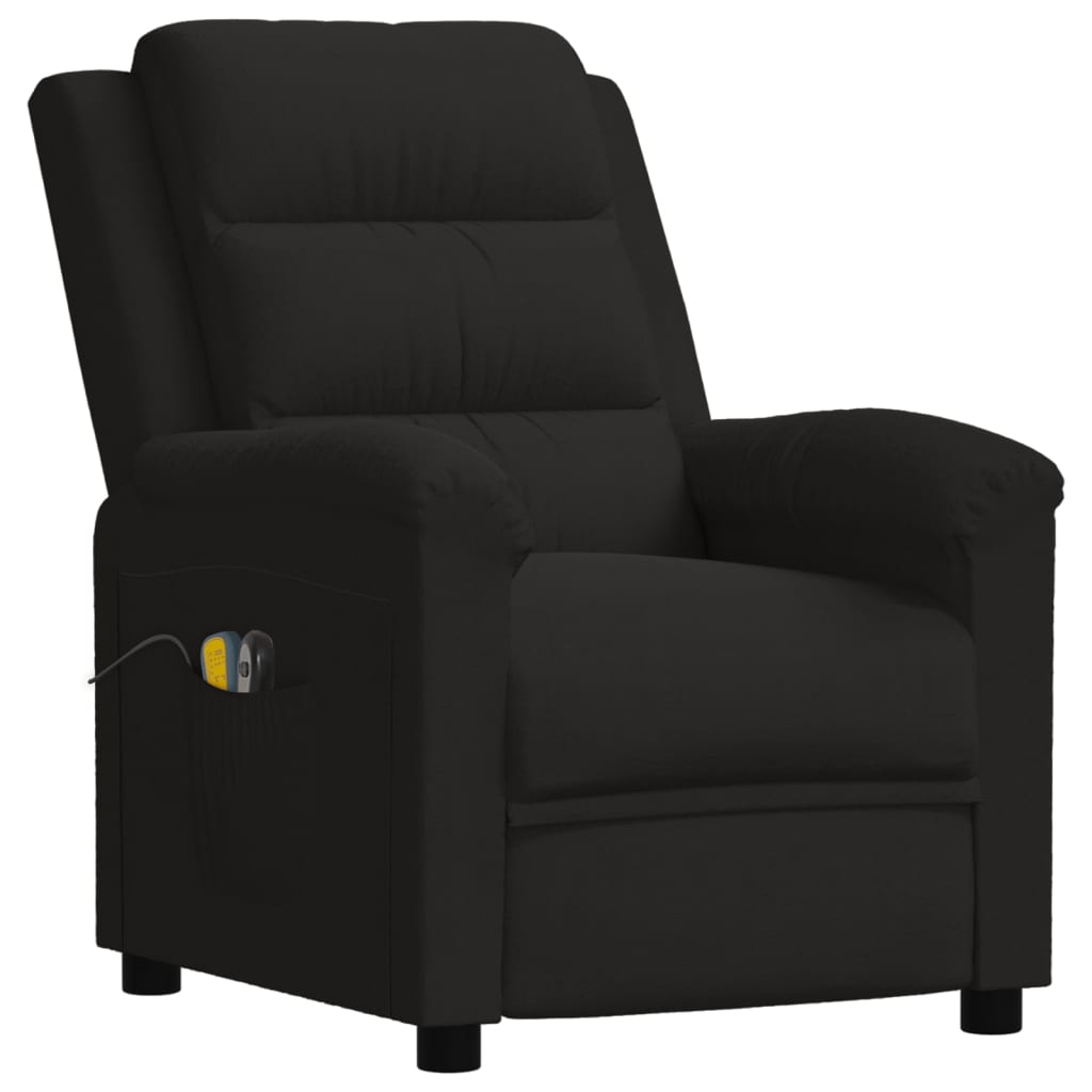 Massagesessel Elektrisch Schwarz Samt