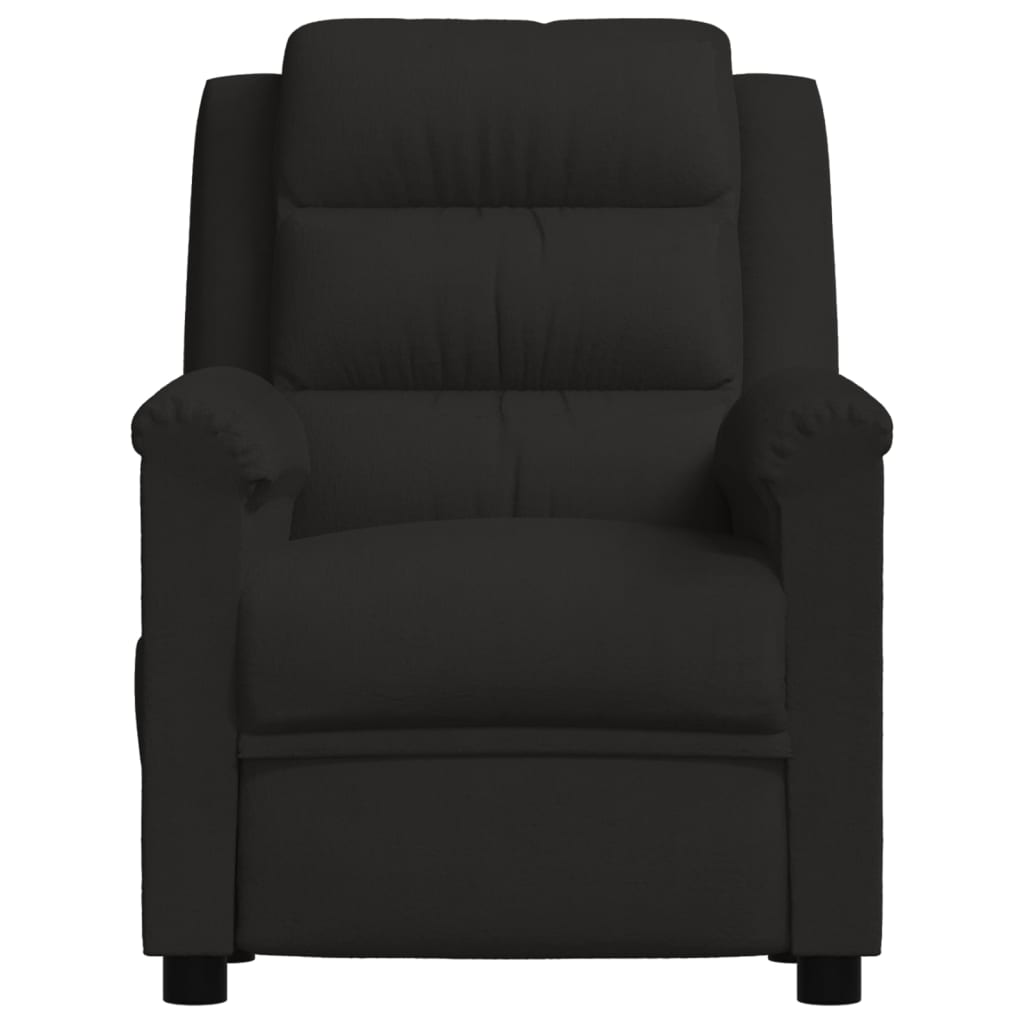 Massagesessel Elektrisch Schwarz Samt