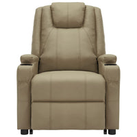 Thumbnail for Massagesessel mit Aufstehhilfe Cappuccino-Braun Kunstleder