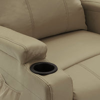 Thumbnail for Massagesessel mit Aufstehhilfe Cappuccino-Braun Kunstleder