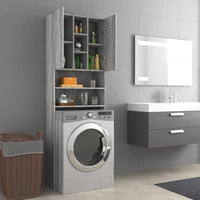 Thumbnail for Waschmaschinenschrank Grau Sonoma 64x25,5x190 cm