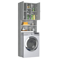 Thumbnail for Waschmaschinenschrank Grau Sonoma 64x25,5x190 cm